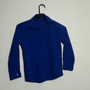 George Blue Long Sleeve Button Down Shirt Size 7 Boys